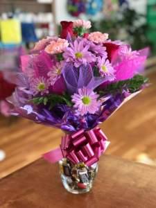 Flower and Candy Bouquet