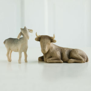 Willow Tree Nativity Ox and Goat